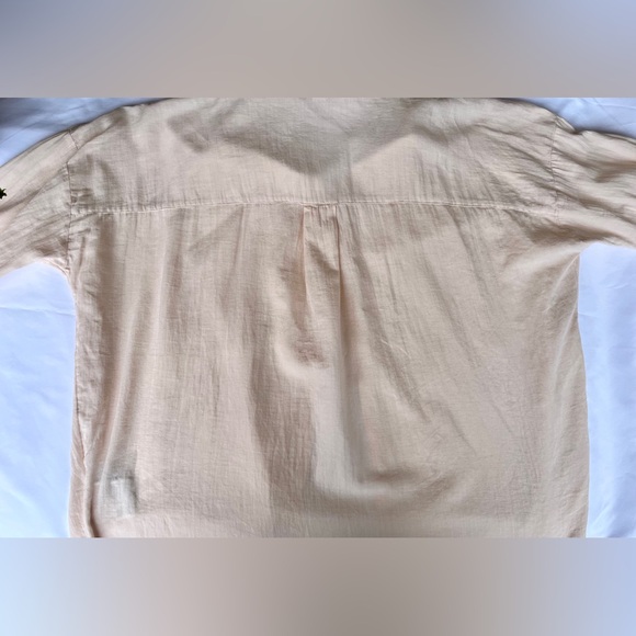 * F21 | Oversized Cream Button-down Cotton Shirt - Picture 11 of 16